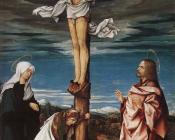 汉斯 布格迈尔 : Crucifix with Mary, Mary Magdalen and St John the Evangelist